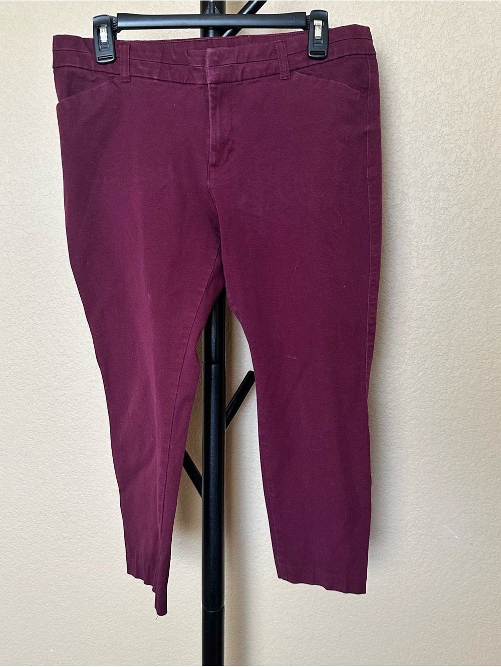 GAP Women's Burgundy Ankle Slim Pants